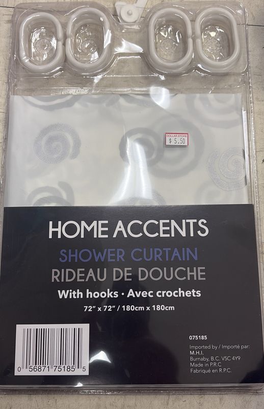 Home accents shower curtain