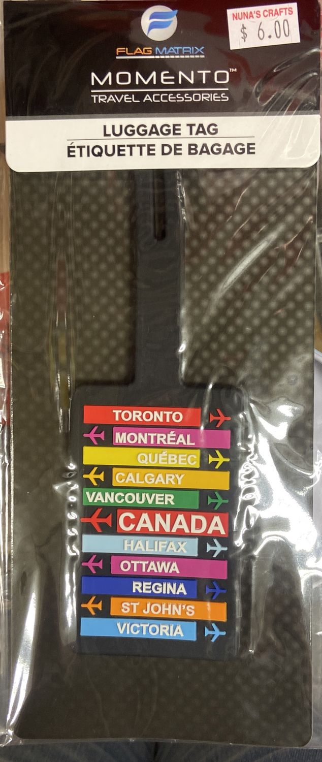 Flag Matrix: Canadian Destinations Luggage Tag