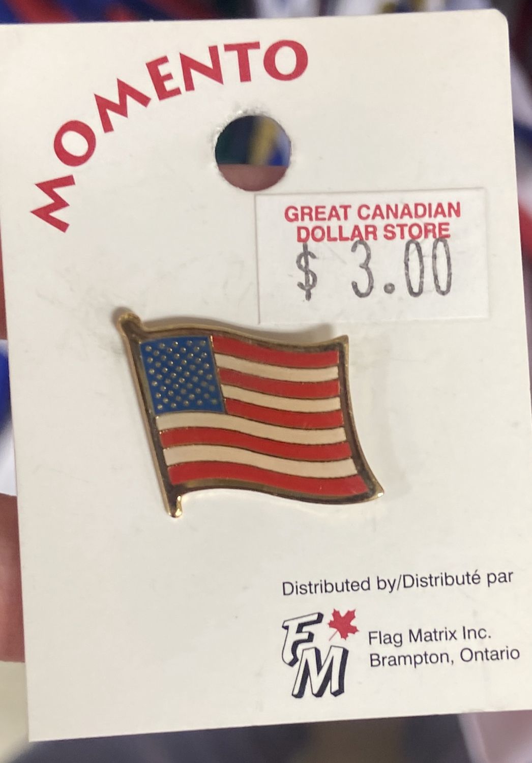 Flag Matrix: USA Flag Pin