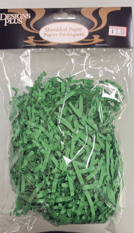 Designs Plus: Asst. Red/Green/White Shredded Paper