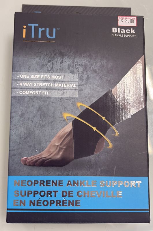 Neoprene ankle support Black