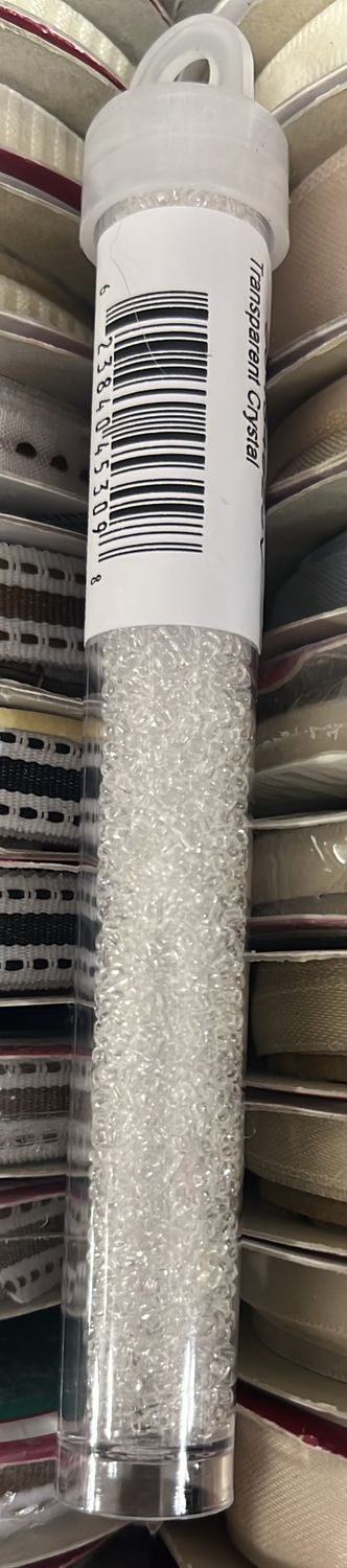 11/0 Czech Seed Beads (66434929V Transparent Crystal)