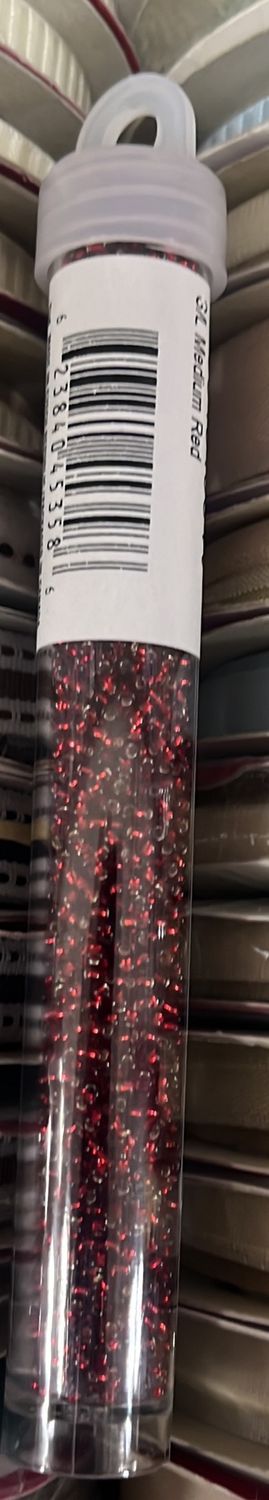 11/0 Czech Seed Beads (66434984V Medium Red)