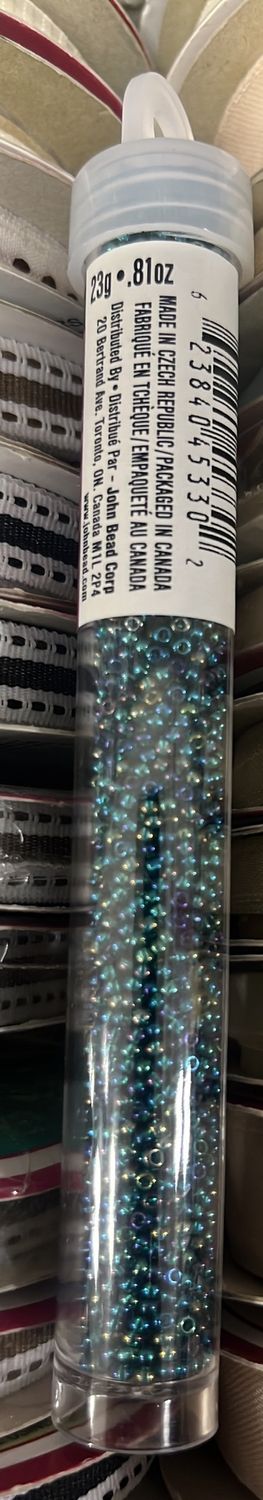 11/0 Czech Seed Beads (66434950V Transparent Teal)