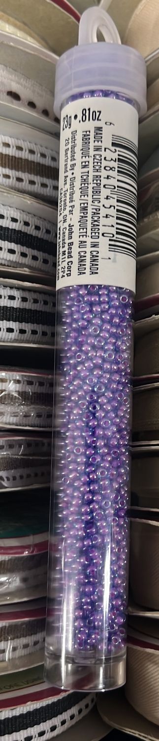 11/0 Czech Seed Beads (66435058V Aqua/Amethyst)