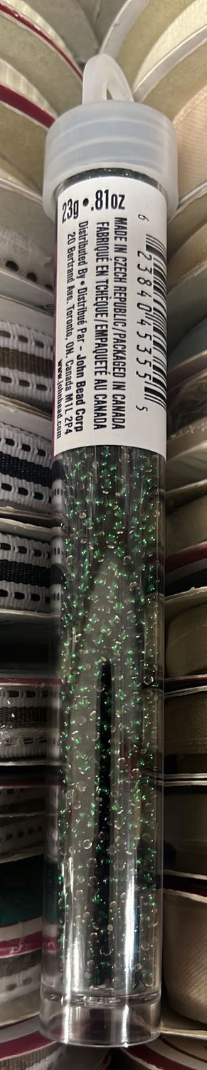 11/0 Czech Seed Beads (66434981V Dark Green)