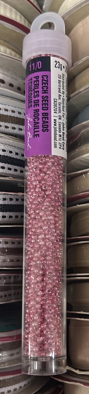 11/0 Czech Seed Beads (66434994V C/L Red)