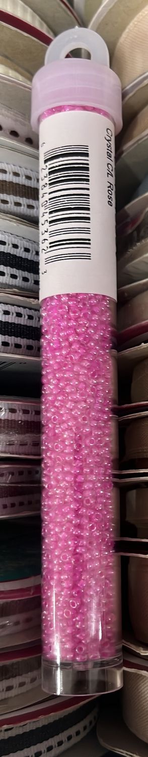 11/0 Czech Seed Beads (66434993V Crystal C/L Rose)
