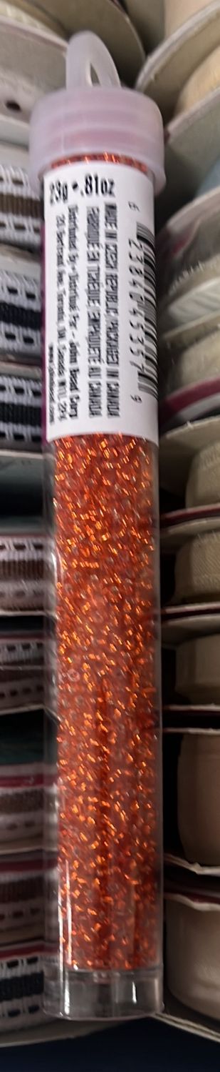 11/0 Czech Seed Beads (66434983V S/L Orange)