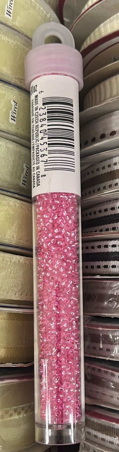 11/0 Czech Seed Beads (66434999V S/L Rosaline Dyed)