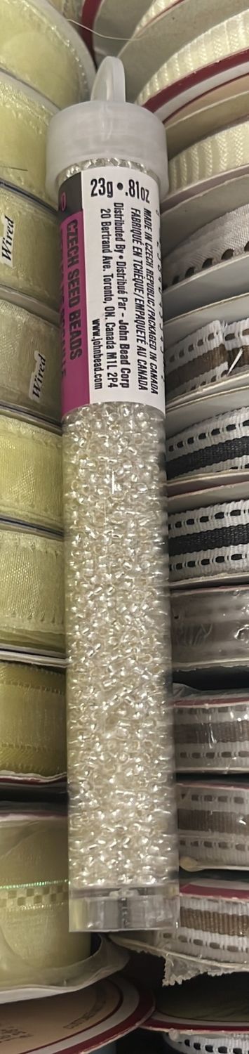 11/0 Czech Seed Beads (66434969V S/L Crystal)