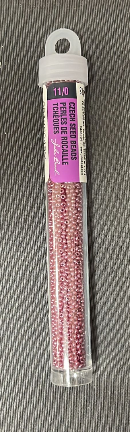 11/0 Czech Seed Beads (66435049V Opaque Red Luster)