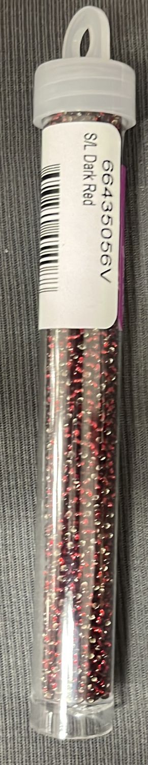 11/0 Czech Seed Beads (66435056V S/L Dark Red)