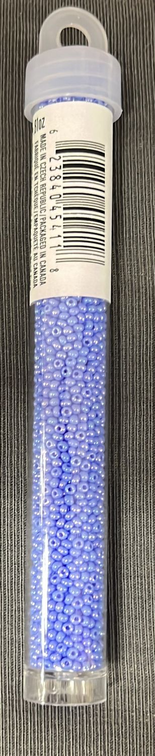 11/0 Czech Seed Beads (66435059V Opaque Light Blue AB)