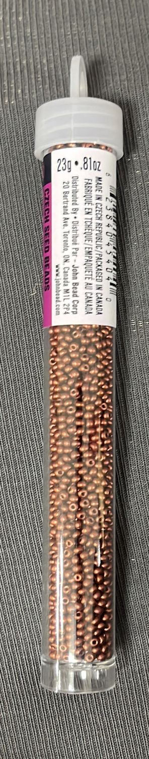 11/0 Czech Seed Beads (66435052V Metallic Copper
