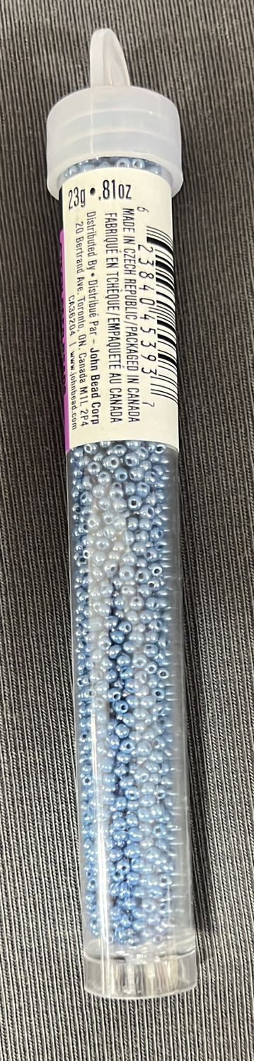 11/0 Czech Seed Beads (66435036V Opaque Dark Bl