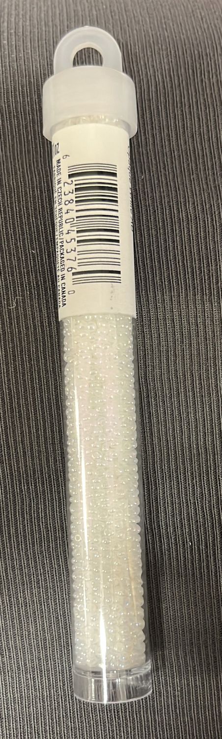 11/0 Czech Seed Beads (66435012V Opaque White AB)