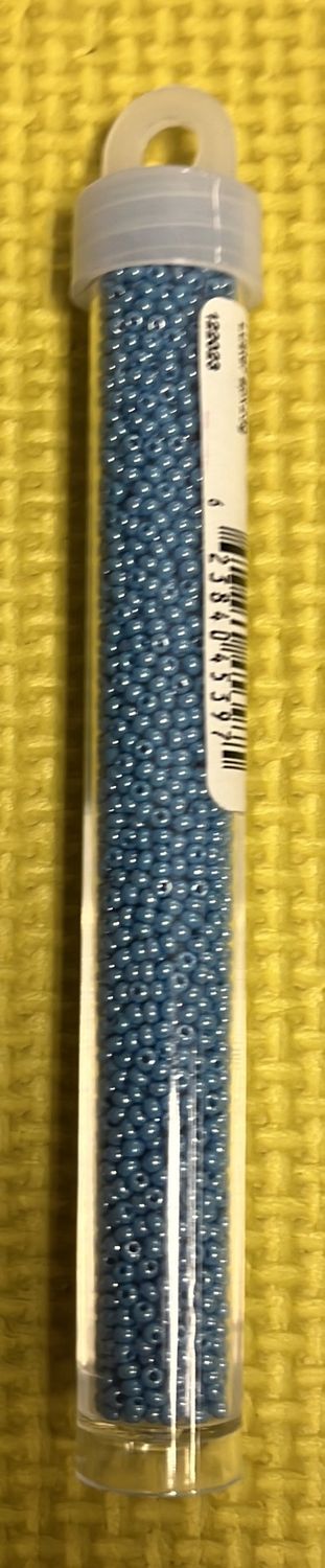 11/0 Czech Seed Beads (66435041V Opaque Blue Luster)