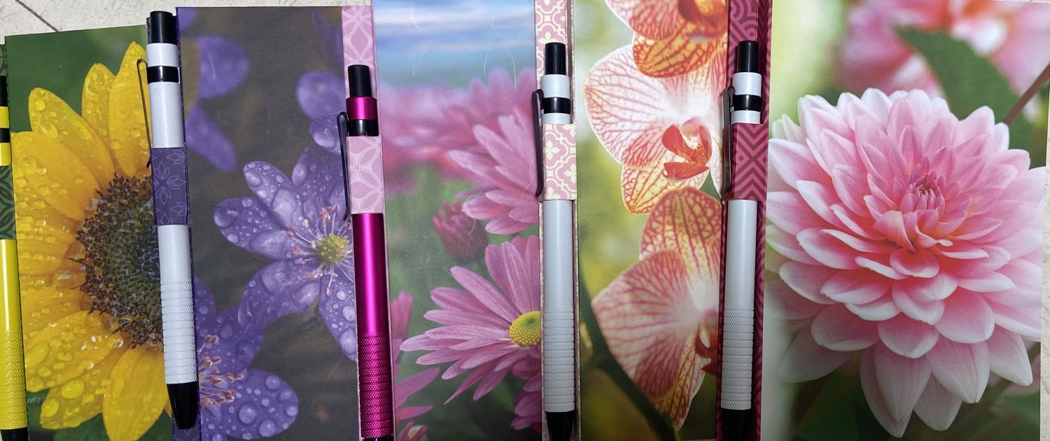 Floral &amp; Fauna Small Notebooks with Pen