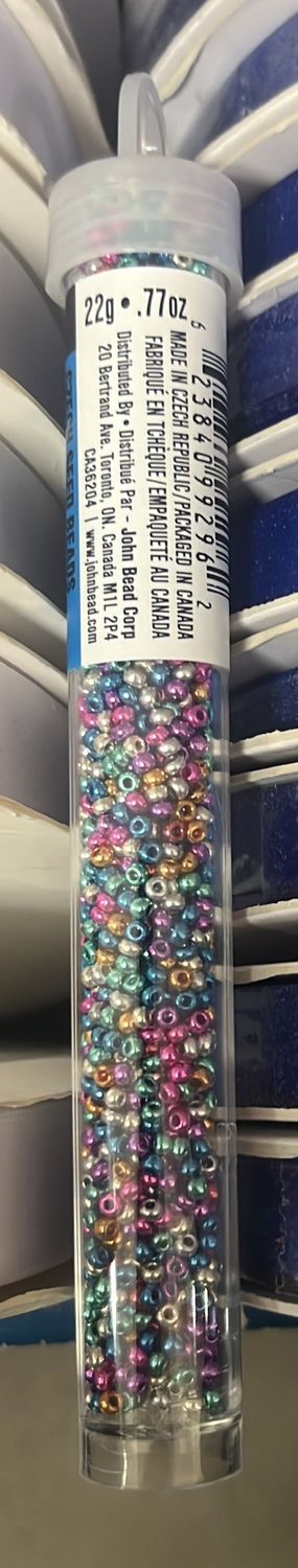 10/0 Czech Seed Beads (63210010-069 Metallic Multi) 