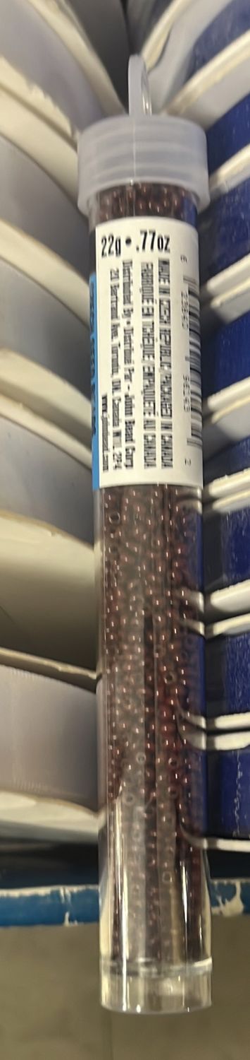 10/0 Czech Seed Beads (63210010-014 Opaque Dark Brown)
