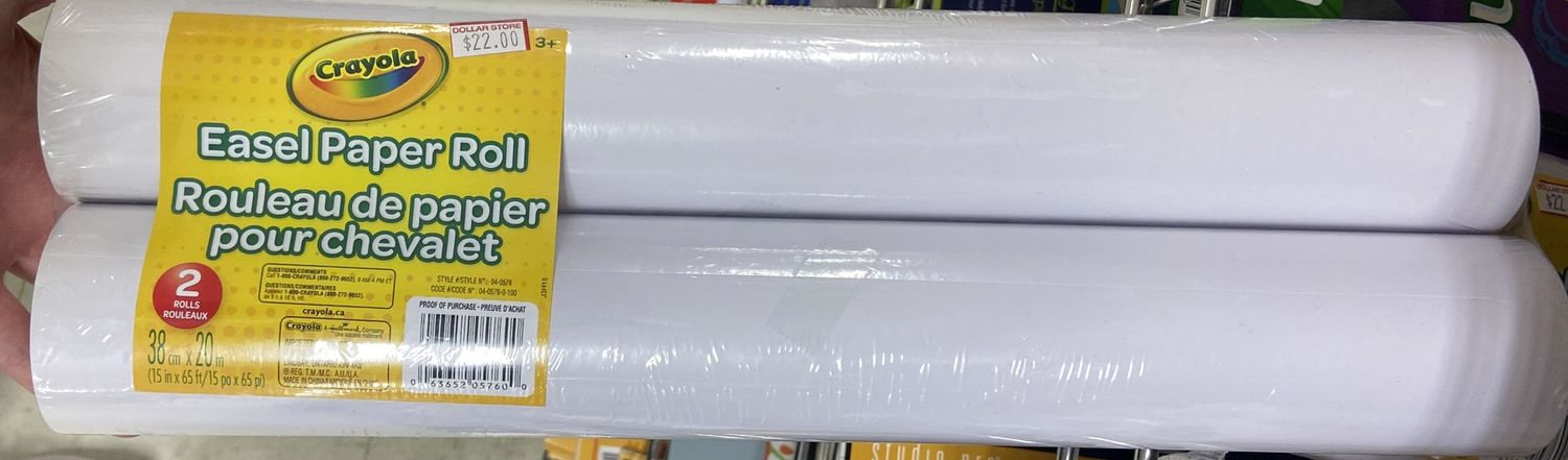 Crayola: White Easel Paper Roll x2