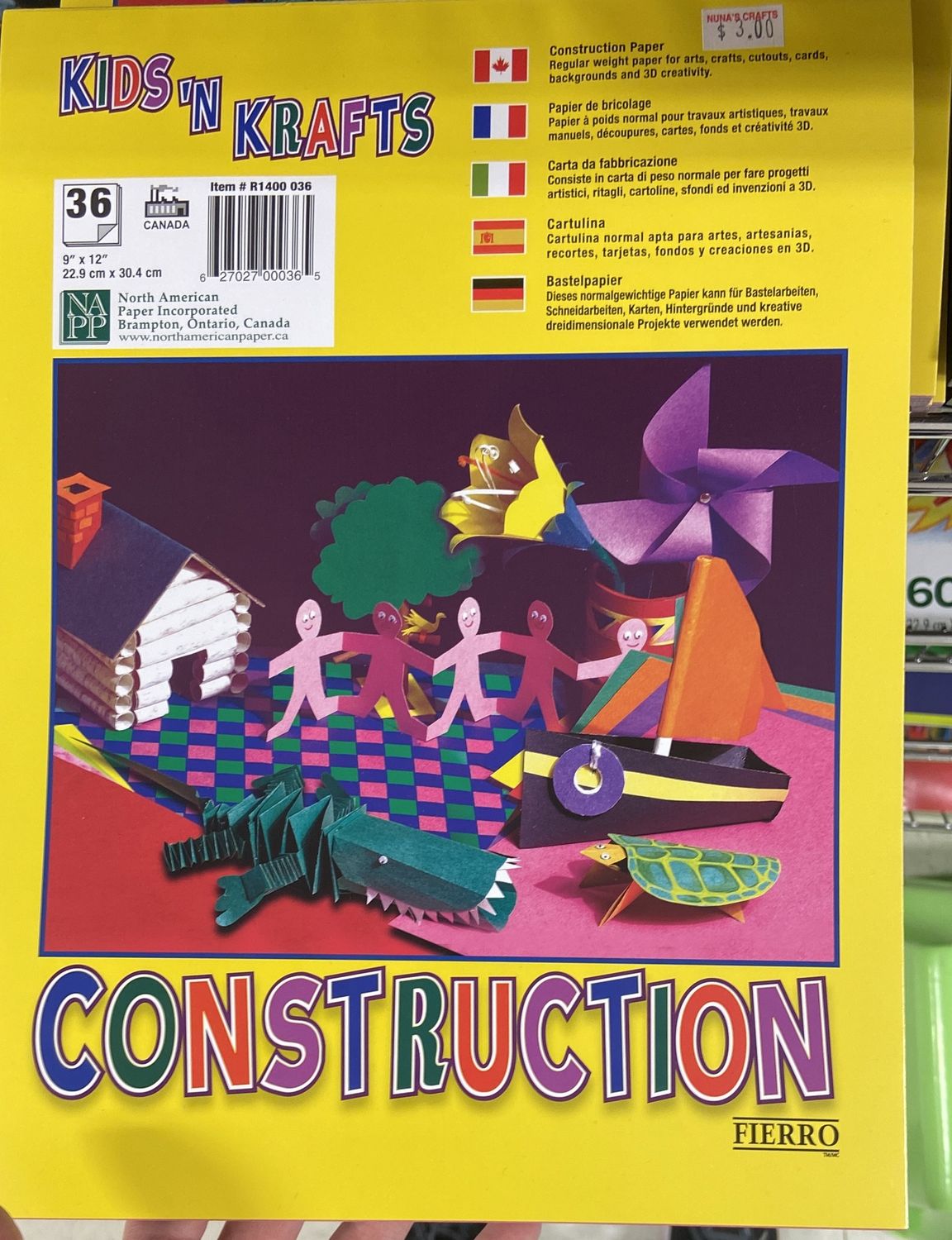 Kids ‘N Krafts: 36 Sheets 9&quot; x 12&quot; Construction Booklet