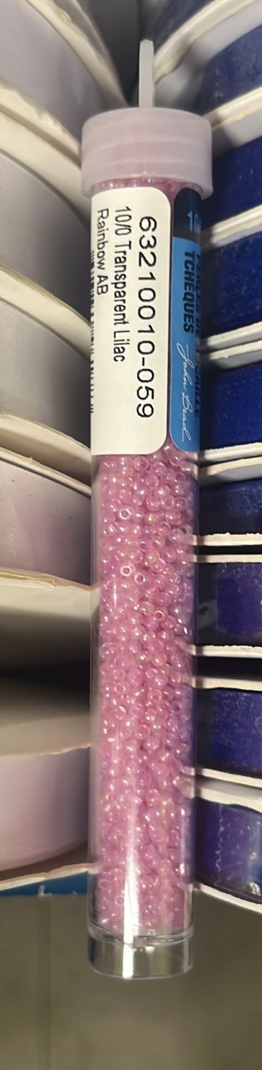 10/0 Czech Seed Beads (63210010-059 Transparent Lilac)