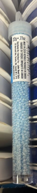 10/0 Czech Seed Beads (63210010-029 Opaque Dyed Iris Blue)