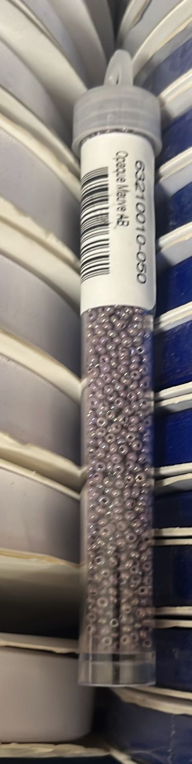 10/0 Czech Seed Beads (63210010-050 Opaque Mauve AB)a