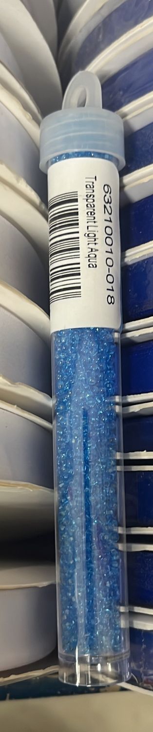 10/0 Czech Seed Beads (63210010-018 Transparent Light Aqua) 