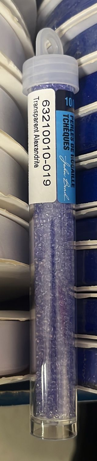 10/0 Czech Seed Beads (63210010-019 Transparent Alexandrite) 