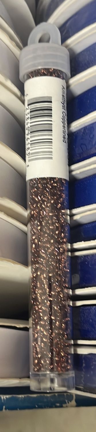 10/0 Czech Seed Beads (63210010-054 Amethyst Copperlined)