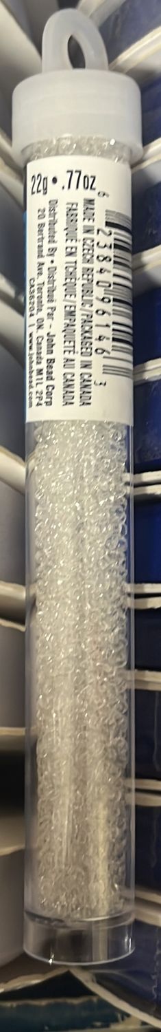 10/0 Czech Seed Beads (63210010-017 Transparent Crystal)