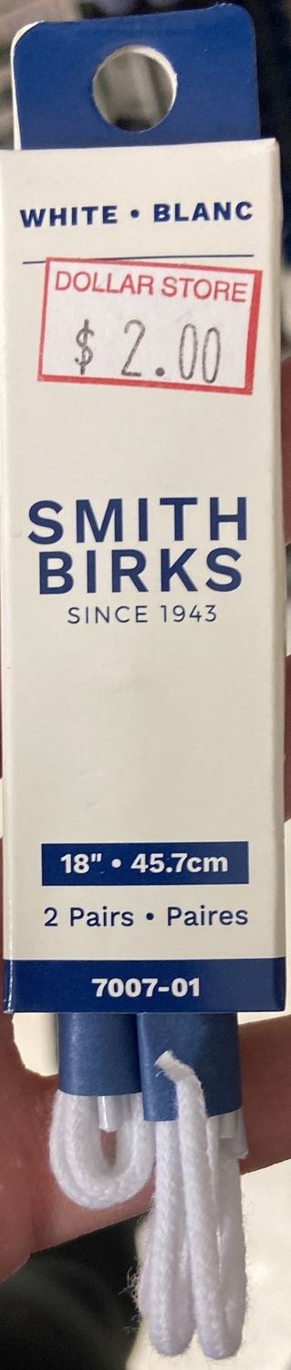 Symak: 2 Pairs White 18&quot; Shoe Laces