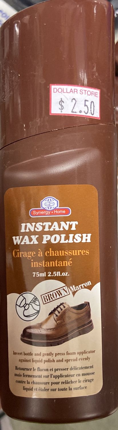 Synergy: Brown Instant Wax Polish 75ml