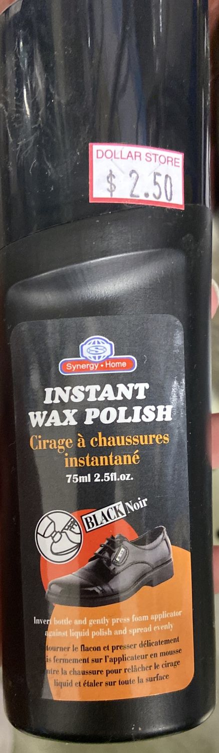 Synergy: Black Instant Wax Polish 75ml