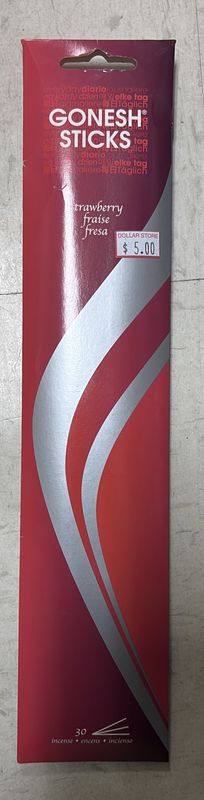 Gonesh sticks strawberry 30 in pack