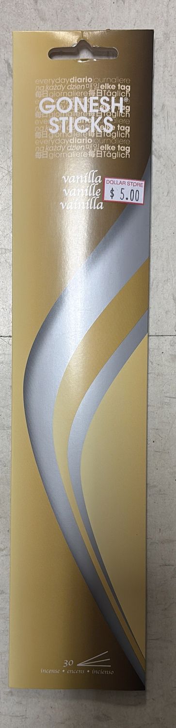 Gonesh sticks vanilla incense 30 in pack