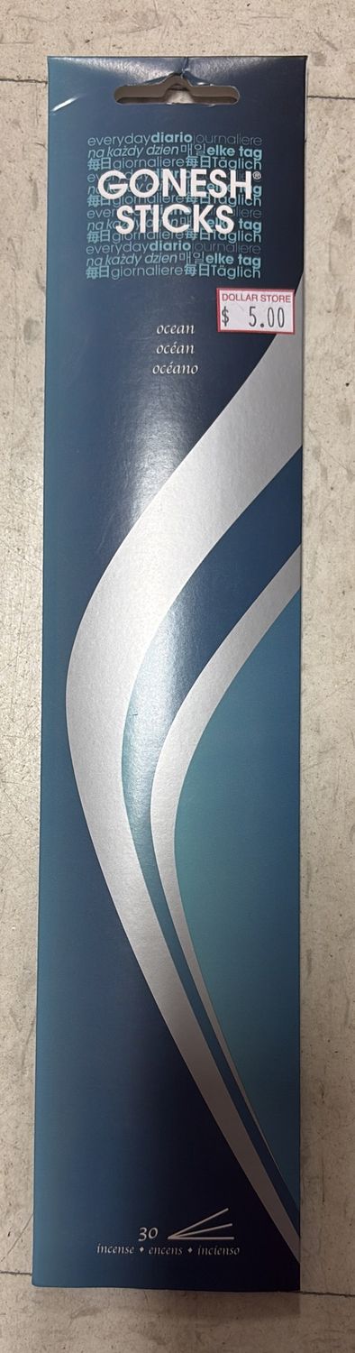 Gonesh sticks ocean incense 30 in pack