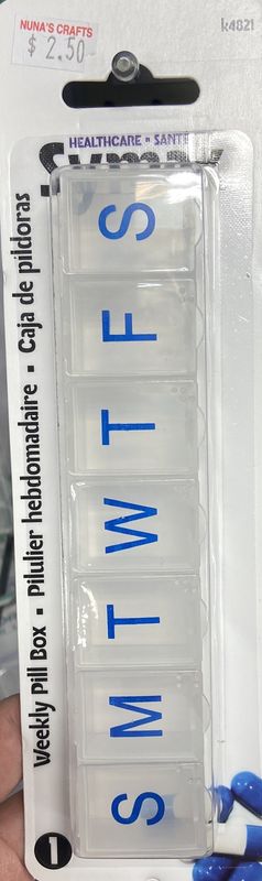 Symak: Weekly Pill Box