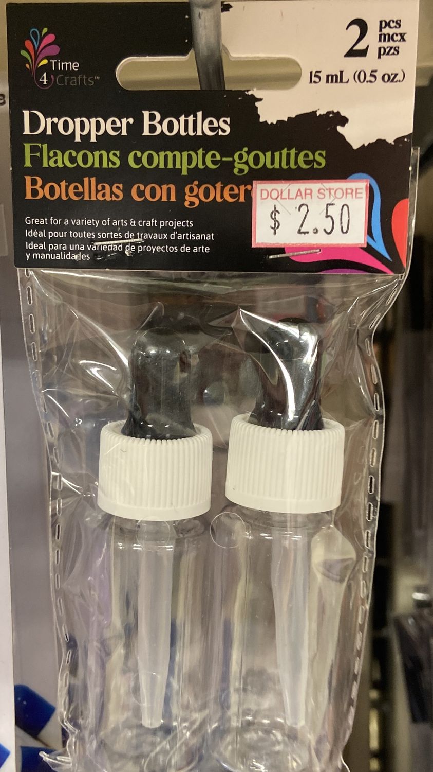 Time 4 Crafts: 2pk 15ml Dropper Bottles