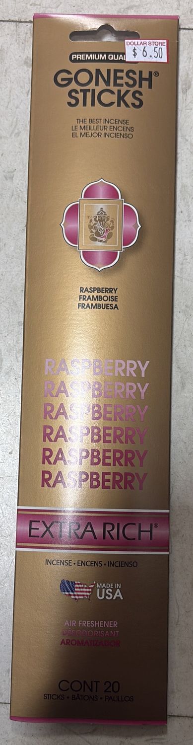 Gonesh sticks raspberry 20 cont