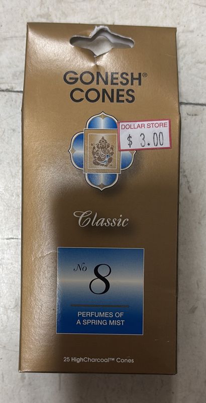 Gonesh cones perfumes of spring mist 25 cones
