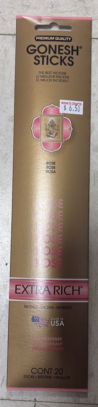 Gonesh sticks rose 20 cont