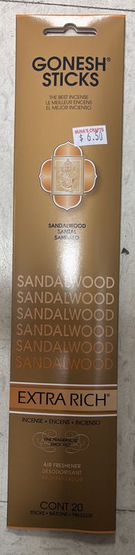 Gonesh sticks sandalwood 20 cont
