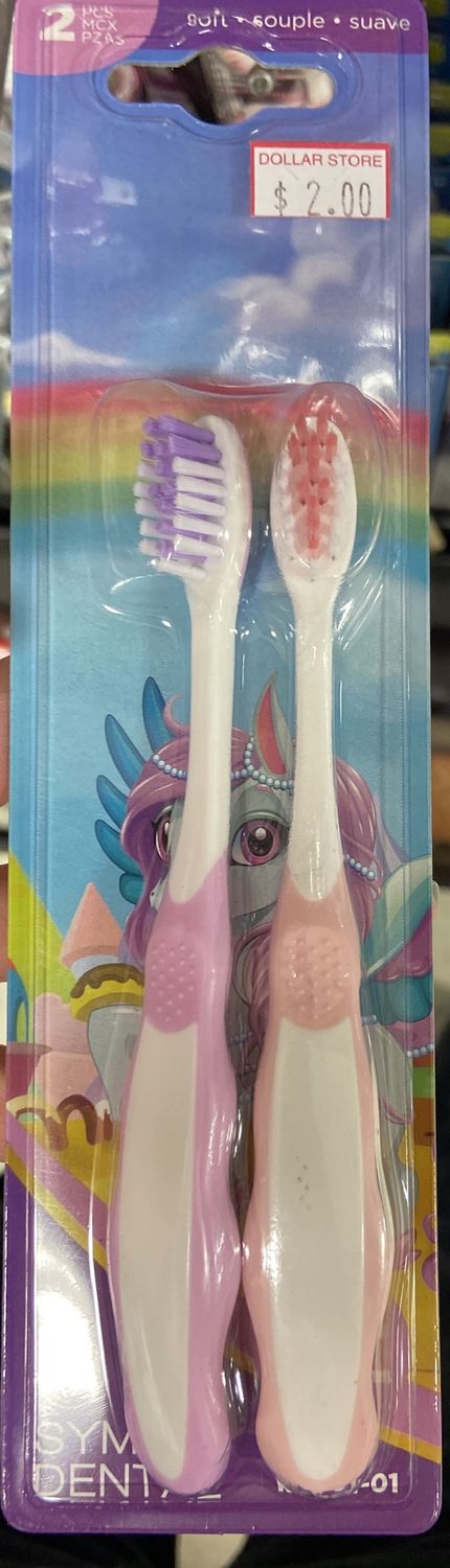 Symak: 2pk Soft Kids Toothbrush