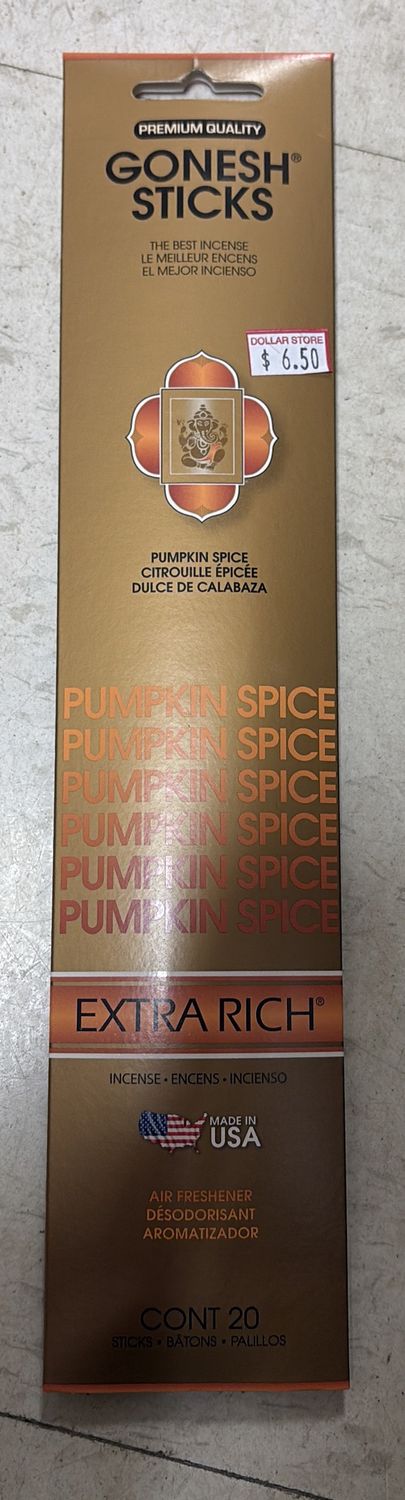 Gonesh sticks pumpkin spice