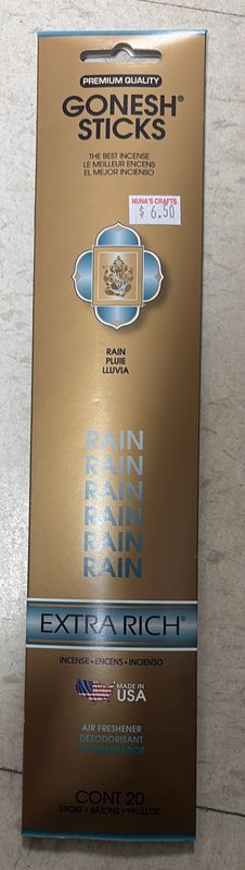 Gonesh sticks rain