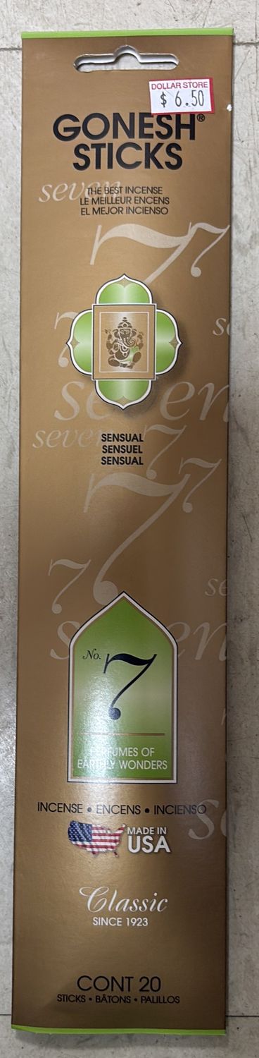 Gonesh sticks earthly wonders 20 cont